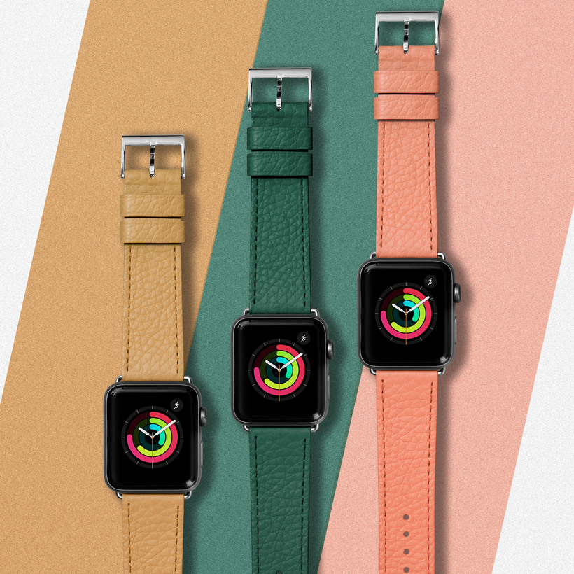 HÀNG CHÍNH HÃNG - Dây Laut Milano Watch Strap dành cho Apple Watch Srs 1~8/SE ( 42/44/45mm ) Chất liệu Da Ý cao cấp chính hãng, có độ bền cao, đường vân đều, da mềm, đều tăm tắp