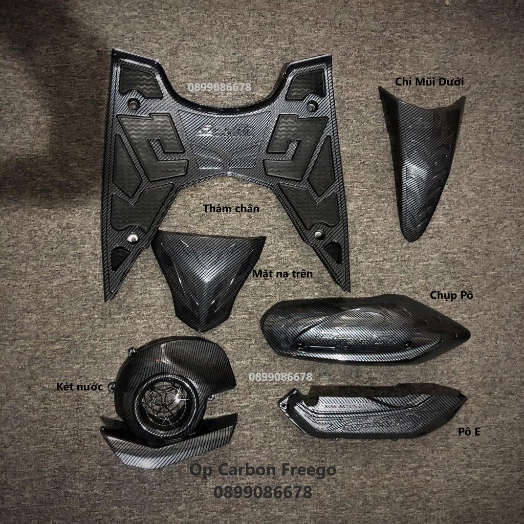 Phụ kiện Dành Cho Xe Yamaha Freego 2019, 2020, 2021, 2022 Ốp Carbon, Cacbon