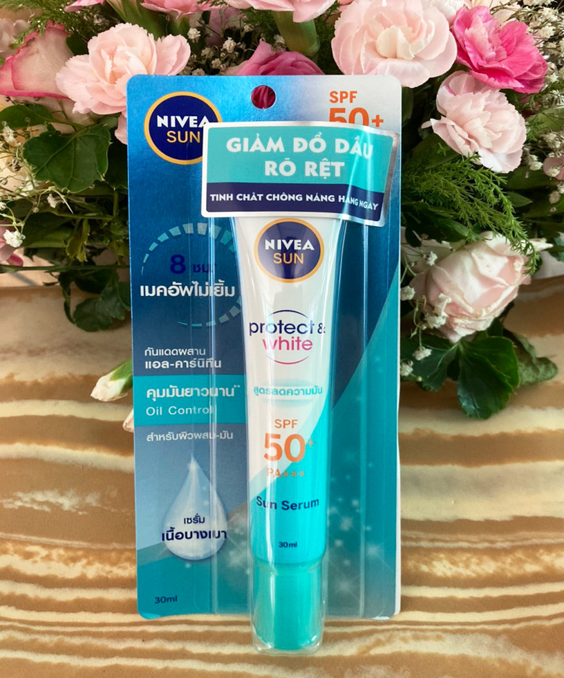 Bộ Đôi Serum Chống Nắng NIVEA Dưỡng Trắng &amp; Kiểm Soát Dầu SPF50+ PA+++ (30ml*2)