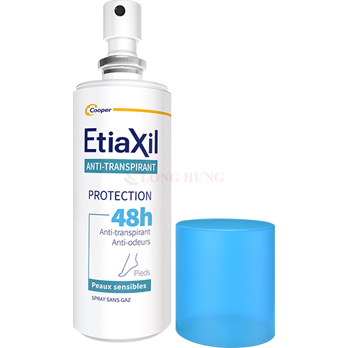 Xịt khử mùi hôi chân EtiaXil Anti Transpirant Protection 48h (100ml) - Hàng chính hãng