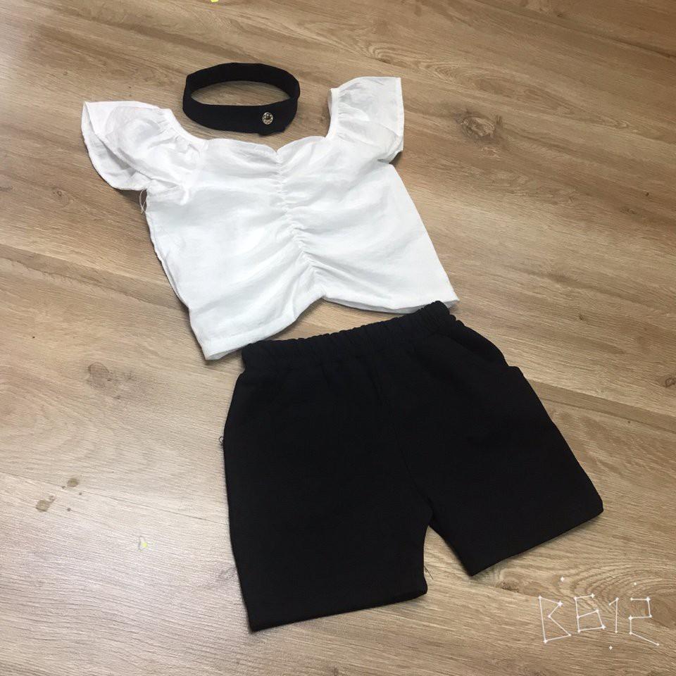 Bộ quần áo bé gái dạo phố, shopping sang chảnh, tặng kèm dây vòng cổ - Quần áo trẻ em - SockiMall.