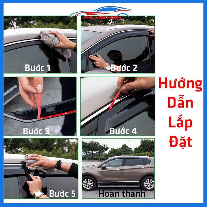 Vè mưa Yaris 2014-2015-2016-2017-2018 vè chỉ mạ che mưa bảo vệ xe