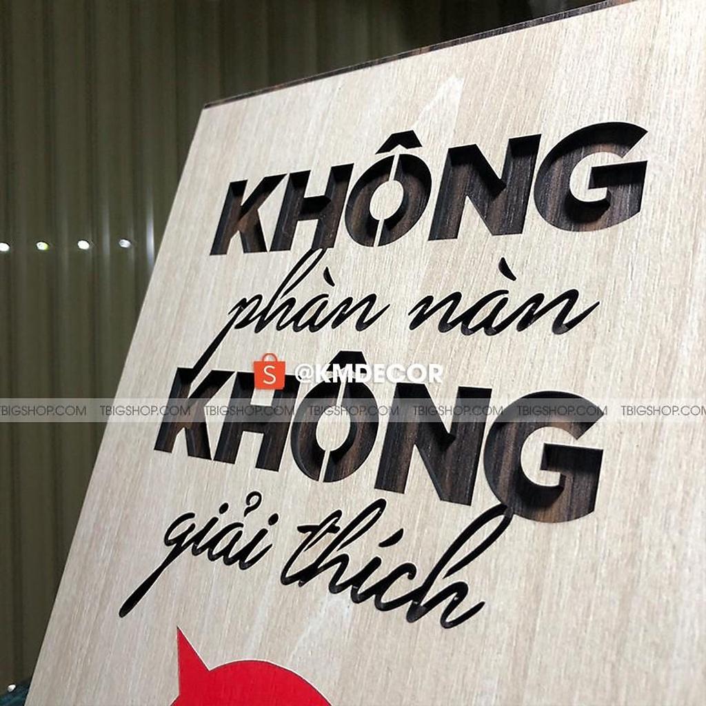 Bộ 2 tranh gỗ treo văn phong tạo động lực cho nhân viên kinh doanh Kích thước 40x30cm