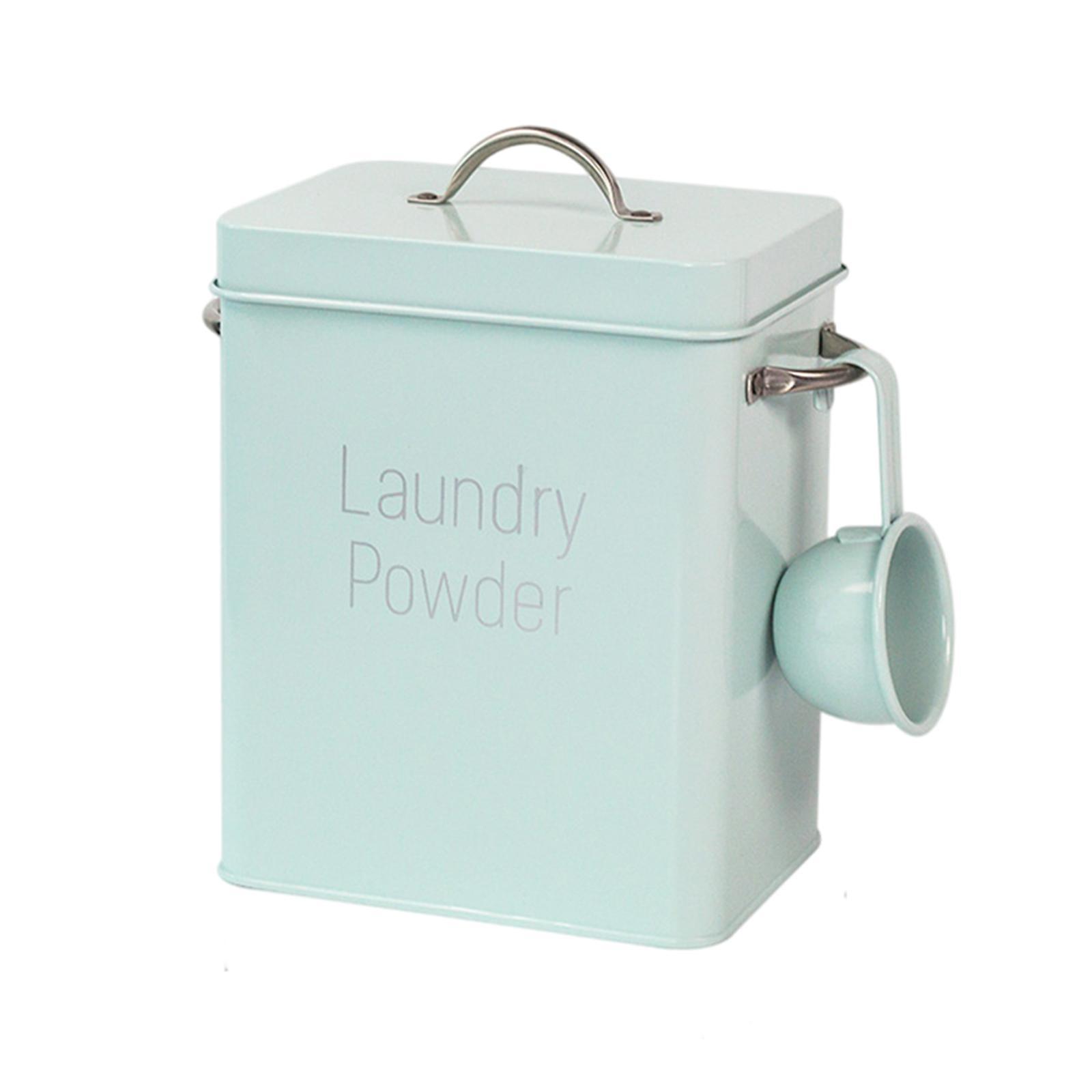 Laundry Storage Tin Box Large Rice Organizer Pink
