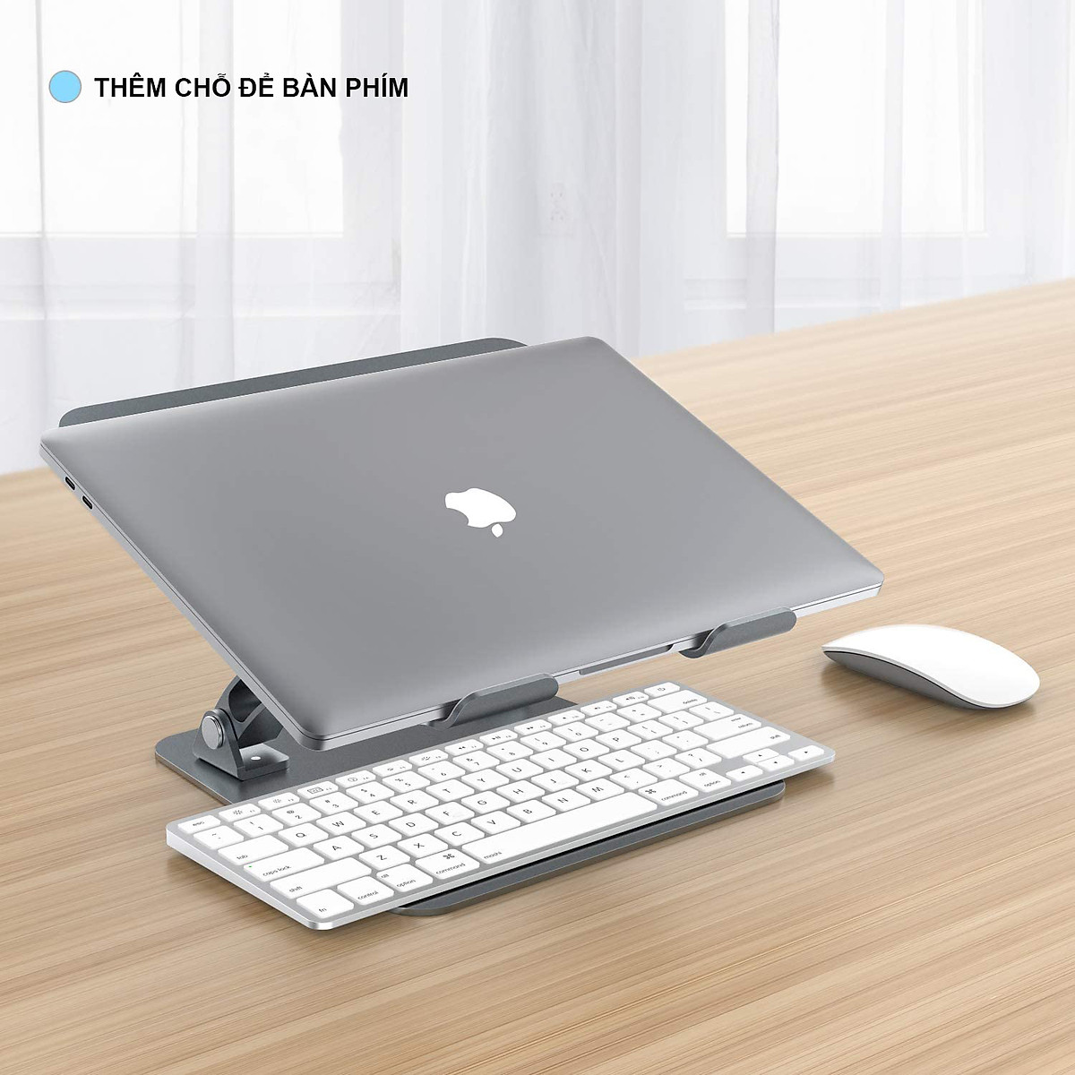Giá Đỡ Cho Máy Tính, Laptop, iPad, Macbook Hợp Kim Nhôm Cao Cấp. Hỗ Trợ Tản Nhiệt Chống Mỏi Cổ, Vai, Gáy. Hàng Chính Hãng DEVO