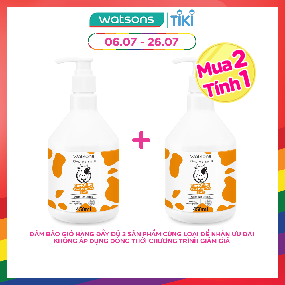 Sữa Tắm Watsons Love My Skin Enriching Thai Milk Tea Bath 450ml