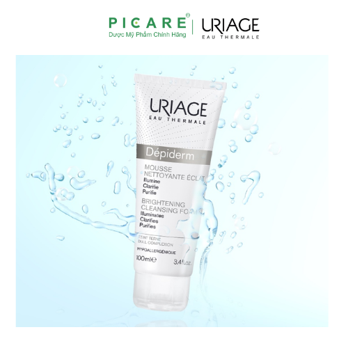 Sữa Rửa Mặt Tạo Bọt Dưỡng Sáng Da Uriage Depiderm White Mousse Nettoyante Eclaircissant