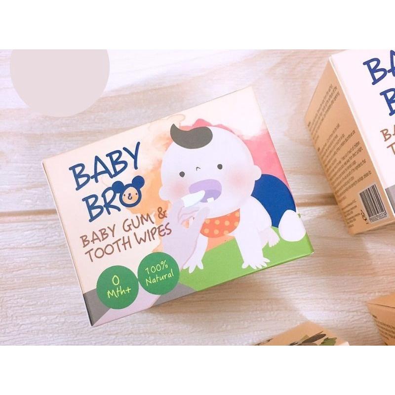 Gạc vệ sinh răng miệng trẻ em Baby Bro