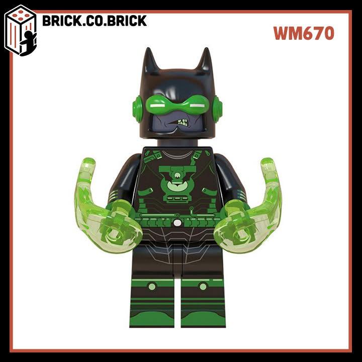 Lắp ráp minifig DC Nhân Vật Người dơi Red Death Merciless Drowned Murder Machine Bat Who Laughs Dawn Breaker WM6057