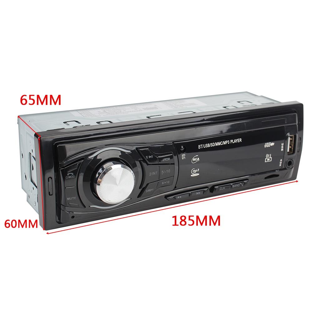 Bộ máy nghe nhạc MP3 1428 Bluetooth 1 Din hỗ trợ cổng USB kèm điều khiển từ xa cho xe hơi