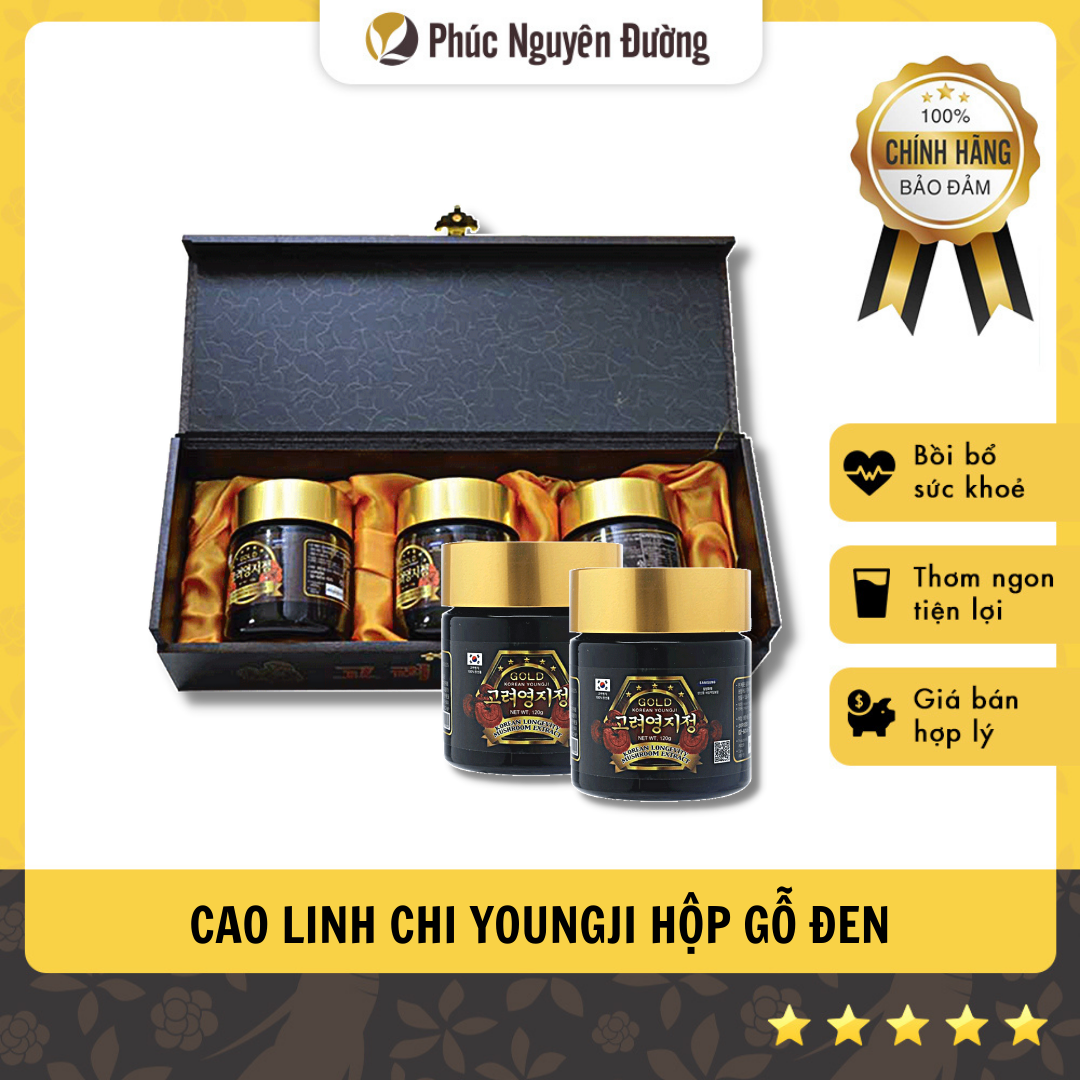 Cao Linh Chi YoungJi Hộp Gỗ Đen 120g x 3 lọ