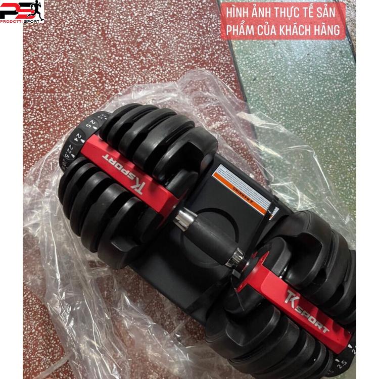 Tạ tay Dumbell 24kg điều chỉnh khóa số tự động,đa năng tạ đơn Cao Cấp