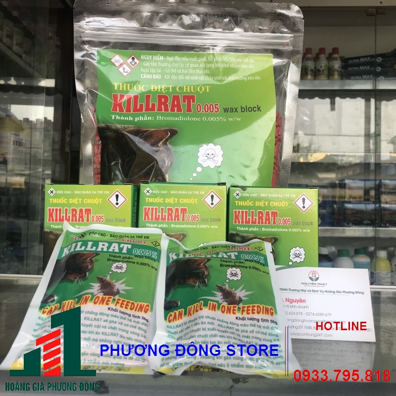 Thuốc diệt chuột Killrat 0.005%-1kg