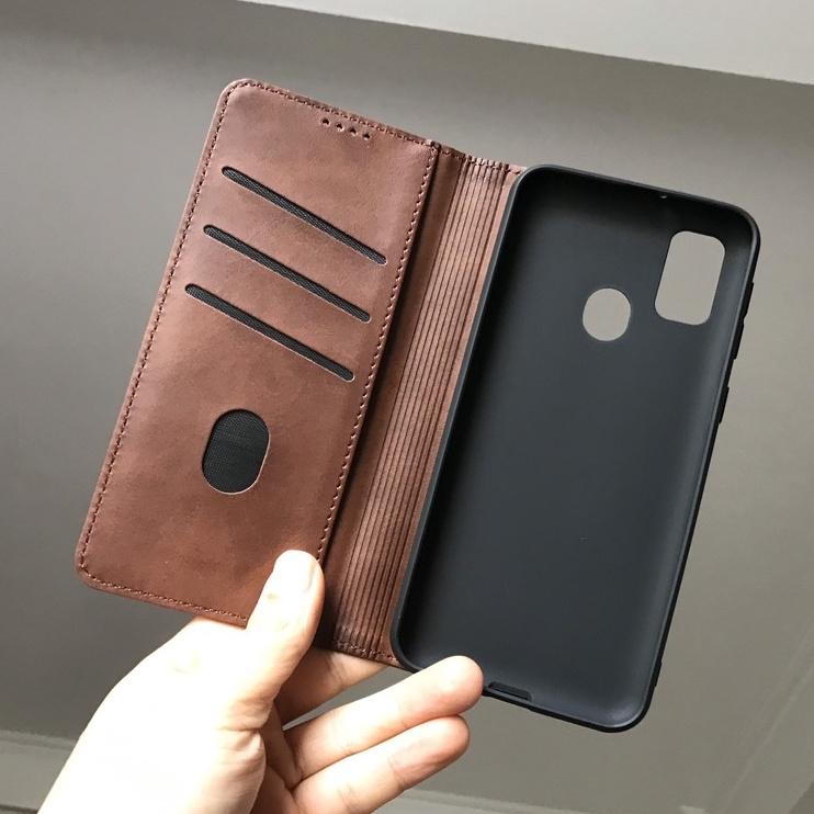 Bao da ốp lưng xiaomi redmi Note 10 10s pro 4g 5g Mi 11 lite 9T 11t pro 11 10c 9c kèm ví nắp gập da mềm mịn
