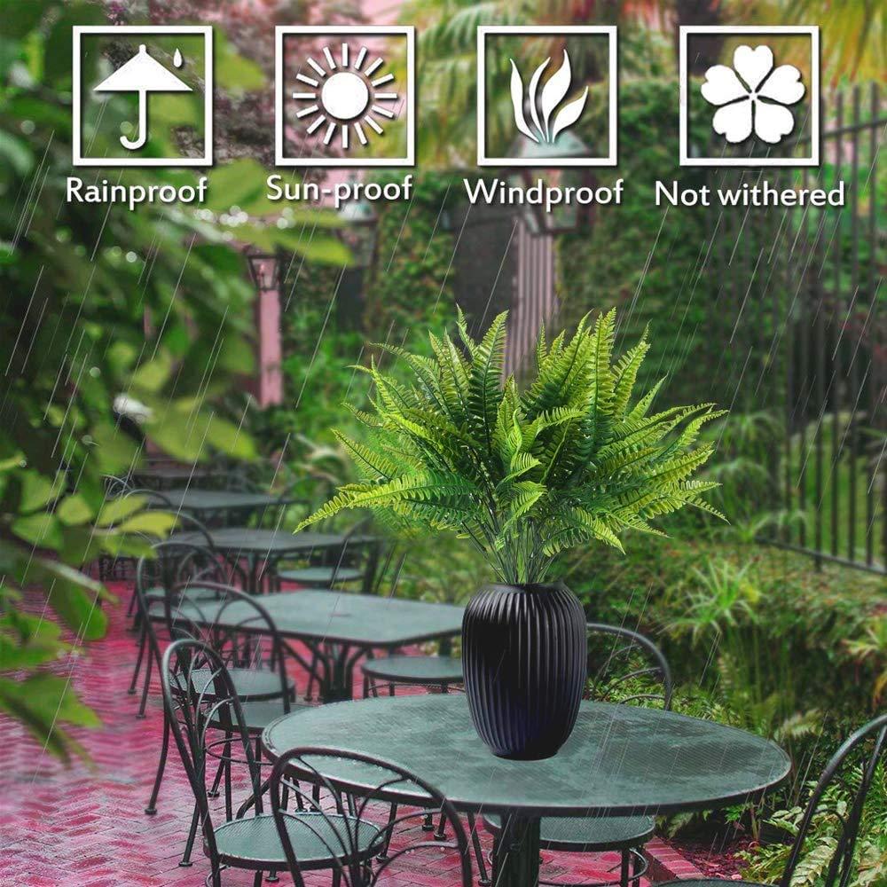 6 PCS Cây nhân tạo, Cây dương xỉ nhân tạo Boston Sai Boston để ăn BIT