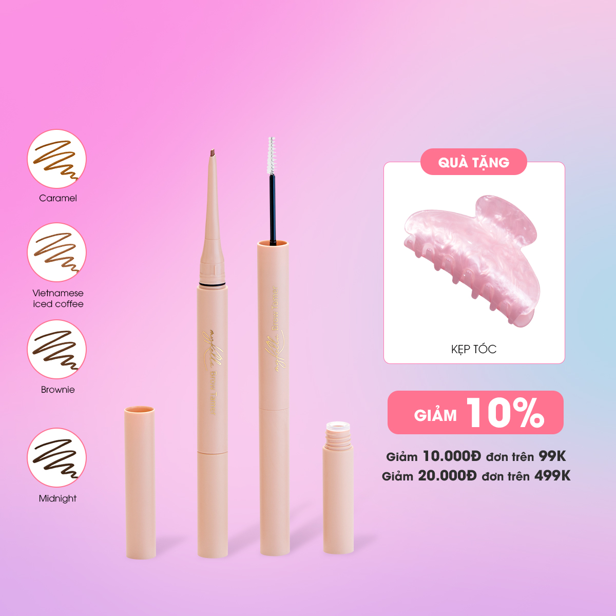 Chì kẻ mày myKella - 2IN1 BROWN TAMER