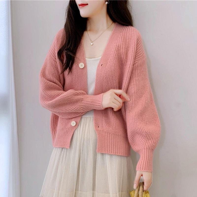 Hàng Sẵn_ Áo khoác len cardigan nhỏ ngọt ngào Hadu shop