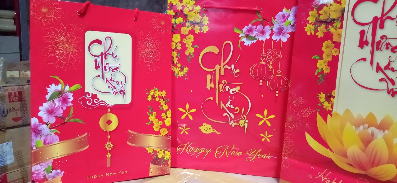 Túi đựng quà tết kích thước 27x36x10 - Combo 10c