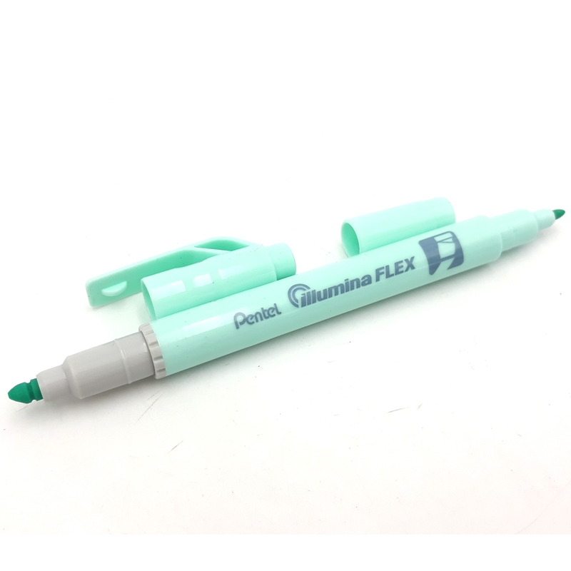 Bút Dạ Quang 2 Đầu Pastel Pentel-SLW11P-S - Pastel Skyblue - Xanh Sky