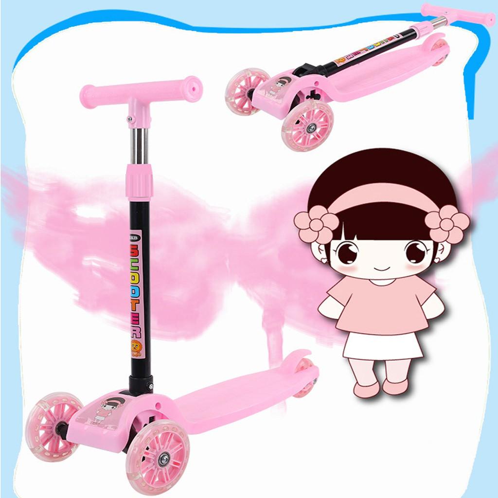 Xe trượt scooter 3 bánh phát sáng có thể gấp gọn
