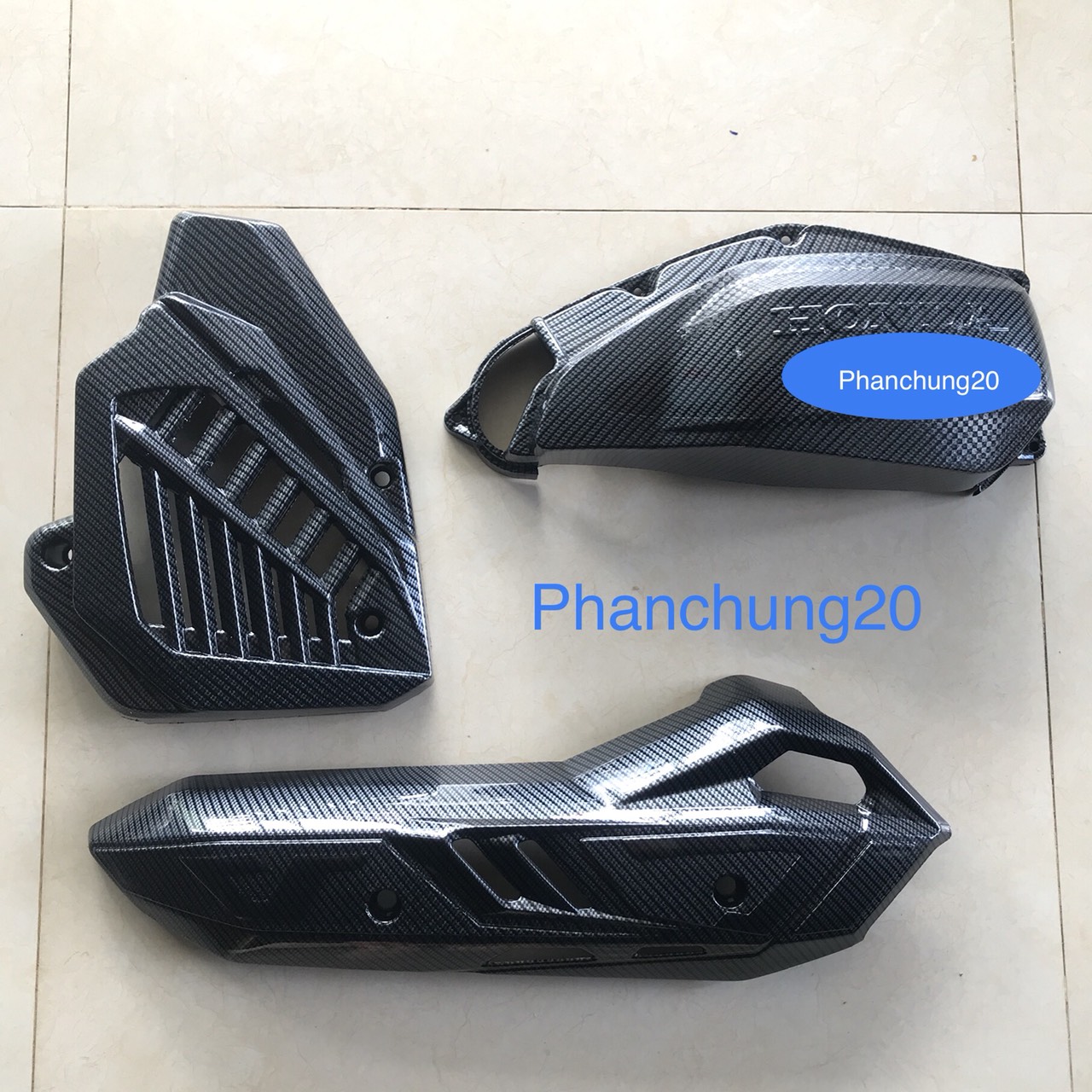 COMBO ỐP PHỤ KIỆN TRANG TRÍ DÙNG CHO XE AB 2020 2021 - 125 150cc CACBON