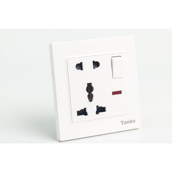 Ổ Cắm Chống Giật Đơn Có Công Tắc Nguồn TK-TT-A-28