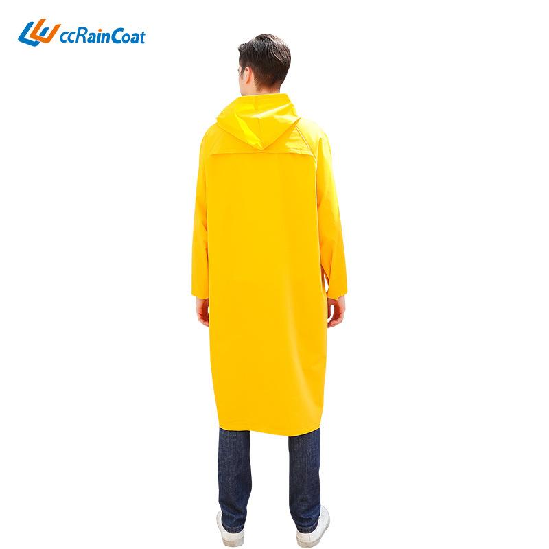 Giá tốt nhất cho Mr. Mưa PVC vá da người lớn áo mưa một mảnh trùm đầu áo mưa bảo hộ lao động dày bán hàng trực tiếp