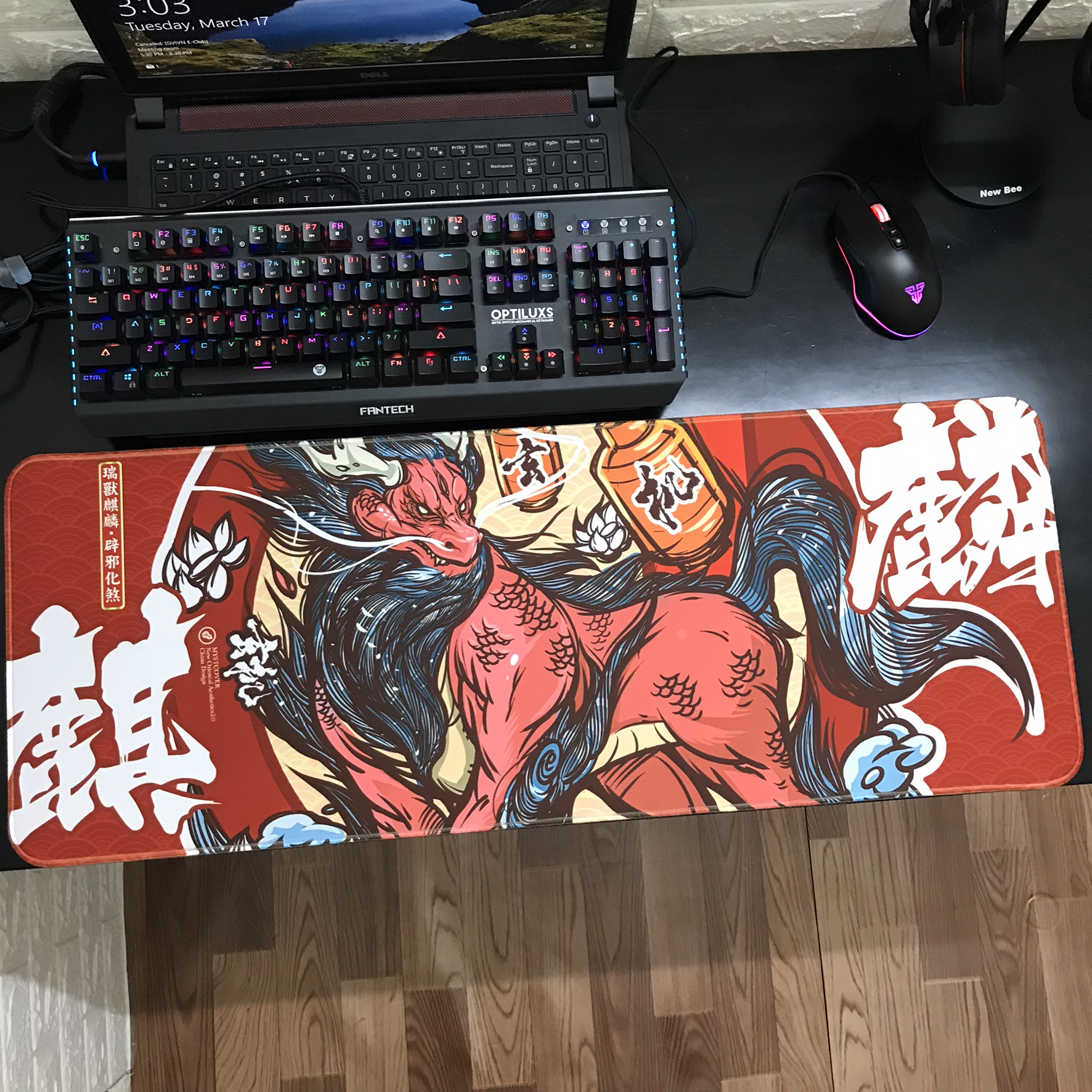 Miếng Lót Chuột, Bàn Di Chuột, mouse pad tranh Cổ phong Trung Quốc 80x30x0.4cm