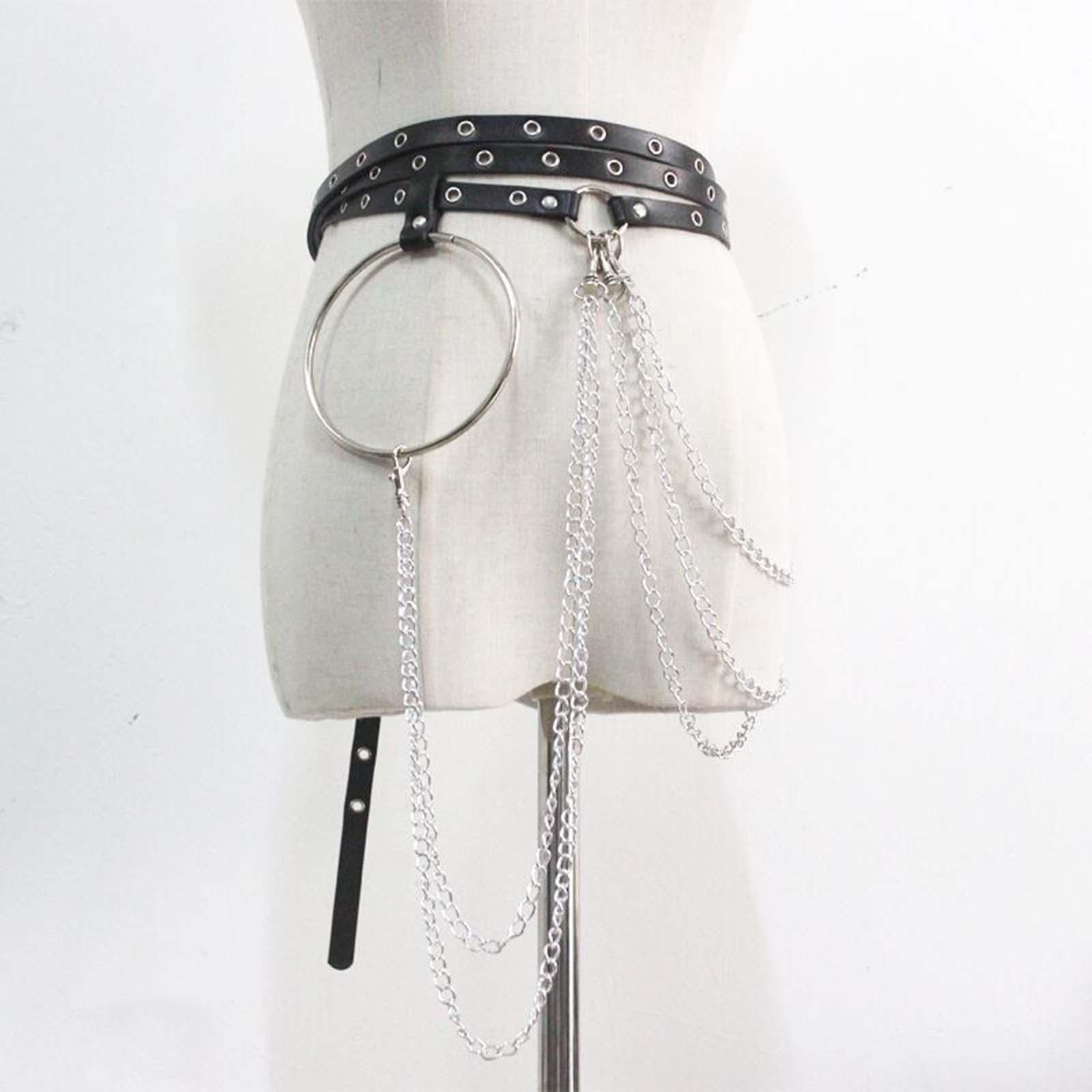 Punk Style Women's PU Leather Harness Body Chains Metal Chain Tassel , Highlight Your Daily or Cosplay Outfit