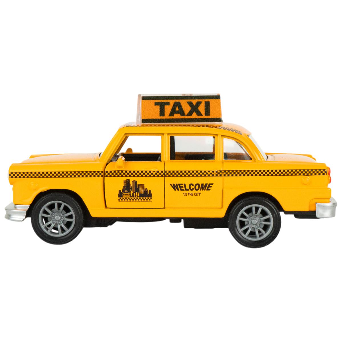 Đồ Chơi Mô Hình Xe Taxi Chạy Trớn - Toys&amp;Joys 53224 - Màu Vàng