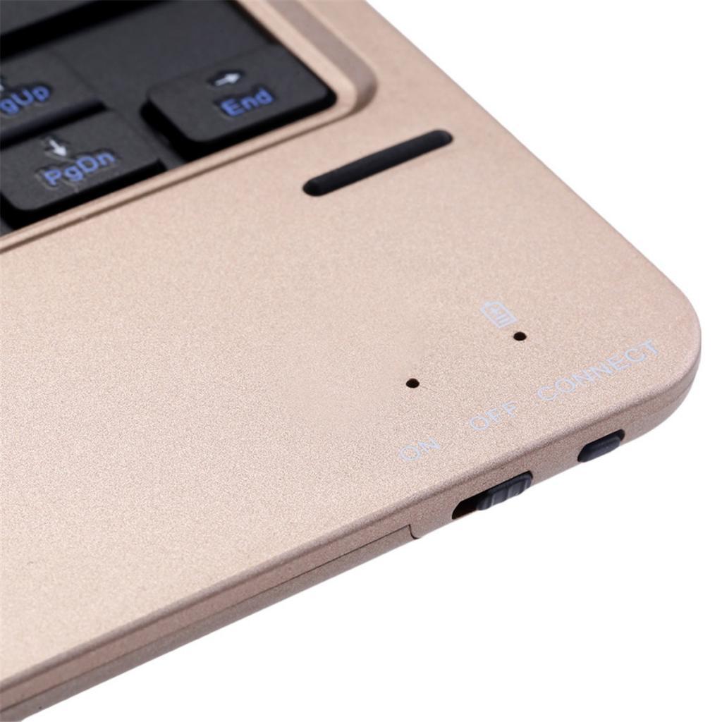 Gold Wireless Bluetooth3.0 Card Slot Portable Chargable Ultra-Slim Keyboard