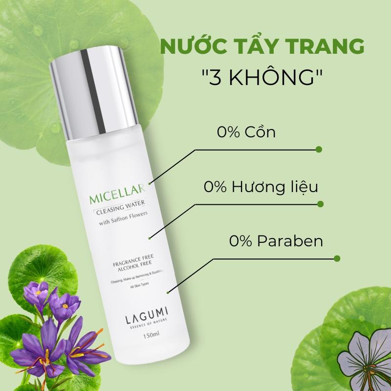 Nước tẩy trang LAGUMI 150ml cho mọi loại da sạch sâu, không cay mắt