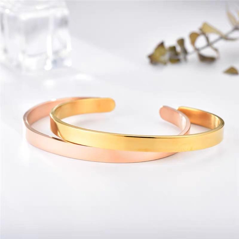 Vòng Tay Nam Nữ Cuff Đơn Giản Đẹp Ring House