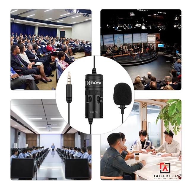 Microphone Thu Âm Cài Áo BOYA BY-M1 PRO Giảm Ổn - Hàng Chính Hãng