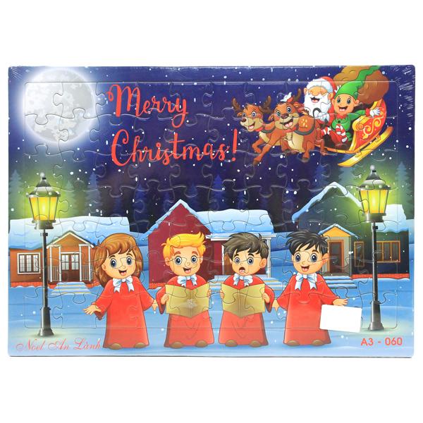 Bộ Xếp Hình Puzzle Minh Châu 70-060 - Noel An Lành (70 Mảnh Ghép)