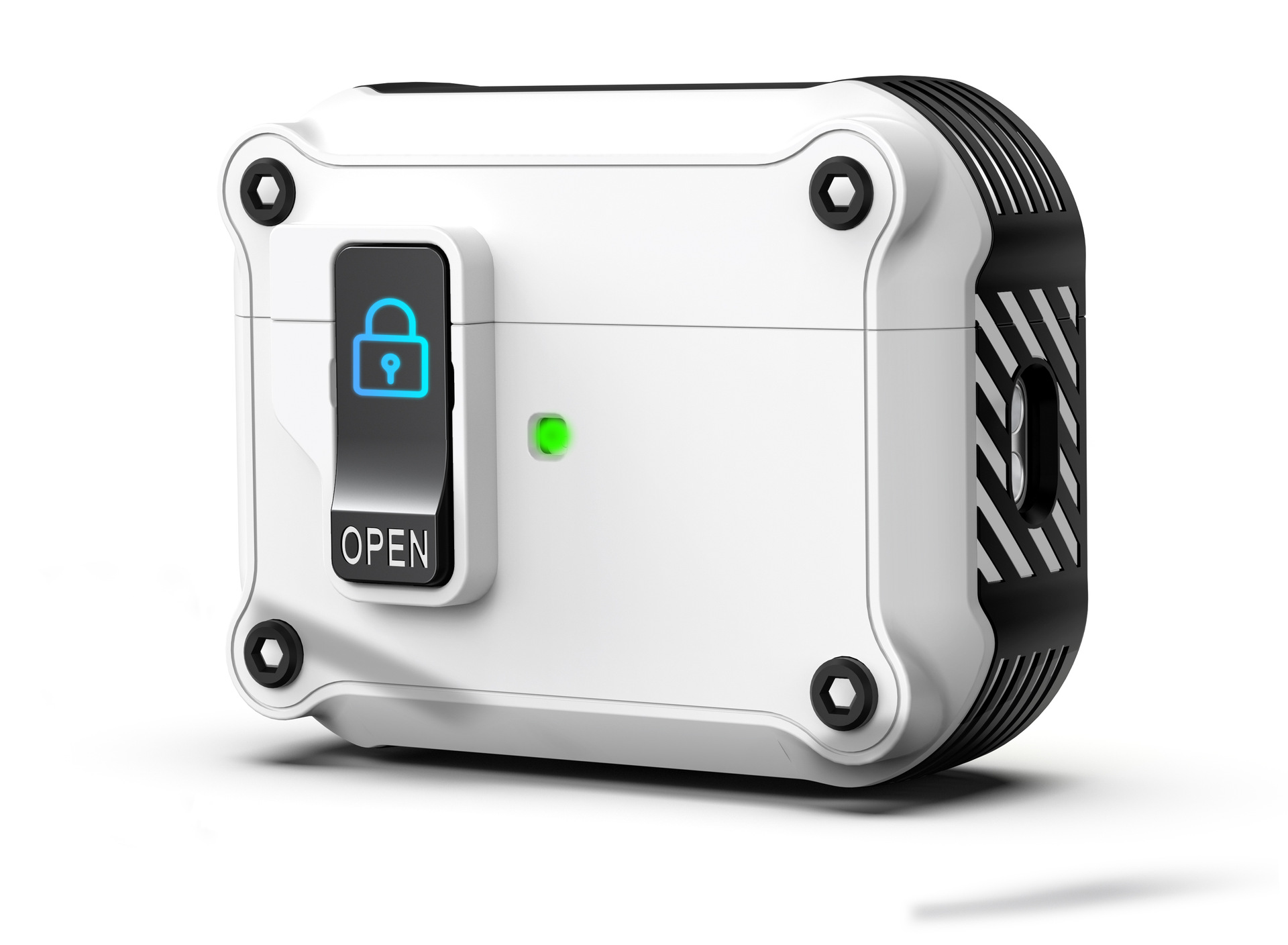 Case vỏ ốp dành cho tai nghe Airpods 1 2 3 4 Airpods Pro Airpod Pro 2 có khoá chống rơi 2 lớp cao cấp - Hàng chính hãng