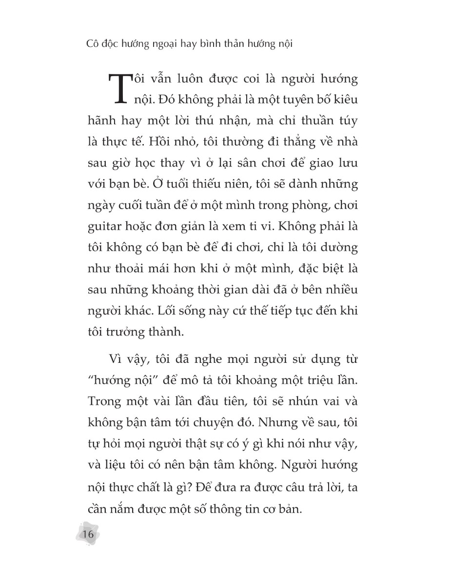 Cô Độc Hướng Ngoại Hay Bình Thản Hướng Nội _1980