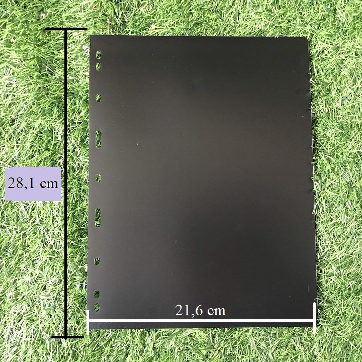 Phơi cản đen dụng cụ sưu tầm bằng nhựa dẻo, bền chắc, tiện ích, có 9 lỗ phù hợp với nhiều loại Album - TMT Collection - SP000837