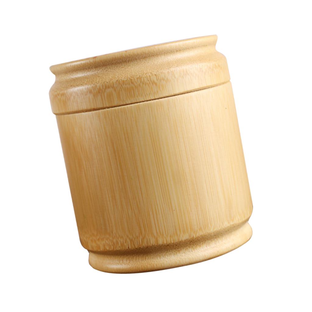 Handmade Tea Box Bamboo Storage Box Tea Canister Lid Kitchen Storage Jars S