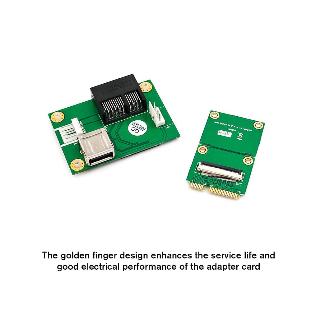 Thẻ chuyển đổi dây nối dài mini PCI-E sang PCI-E với hỗ trợ khe cắm ngang PCI-E 1X / 4X / 8X / 16X