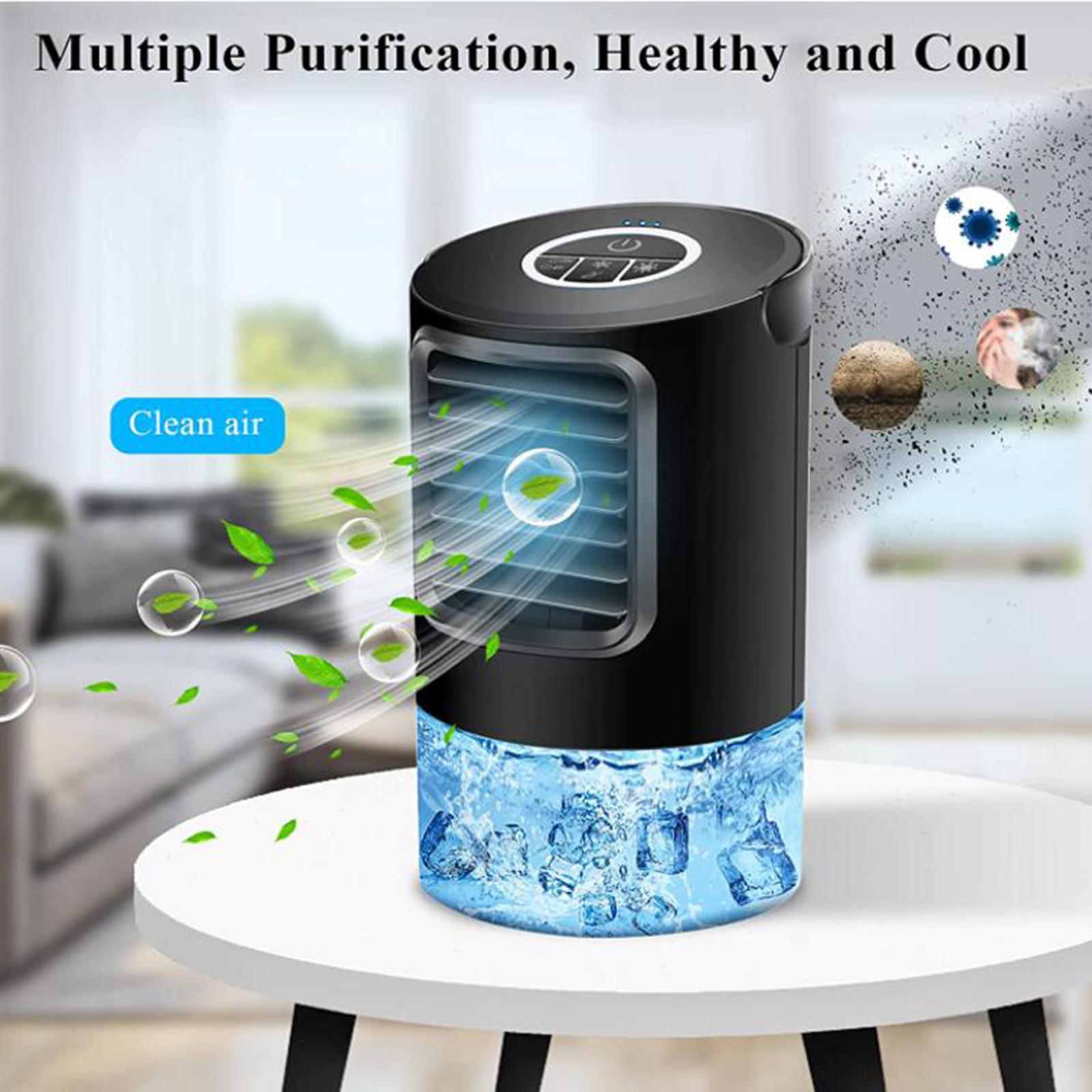 Mini Air Conditioner Fan Bedroom Air Cooler with Timer EU Plug