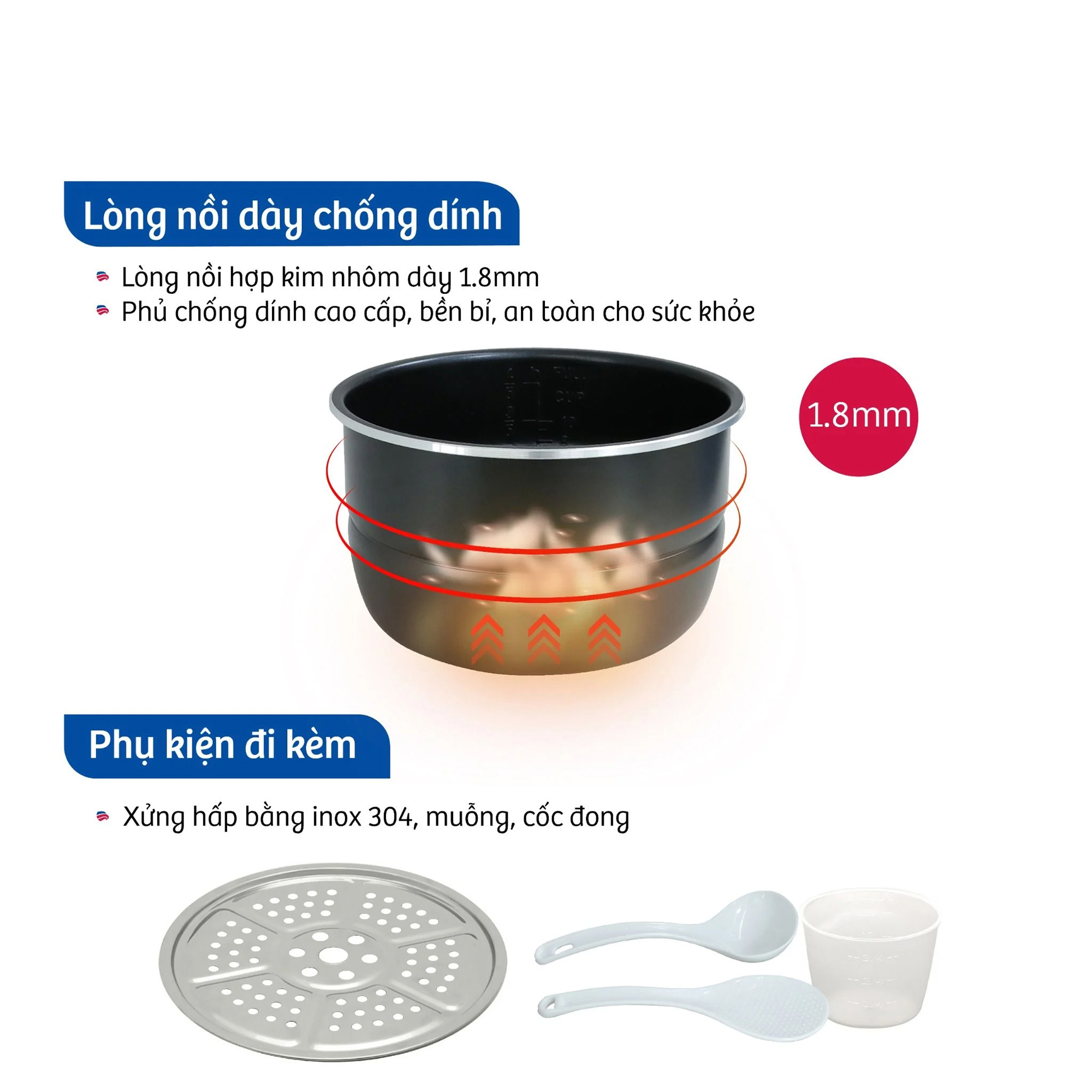 Nồi áp suất Bluestone 5 lít PCB-5629 - Hàng chính hãng