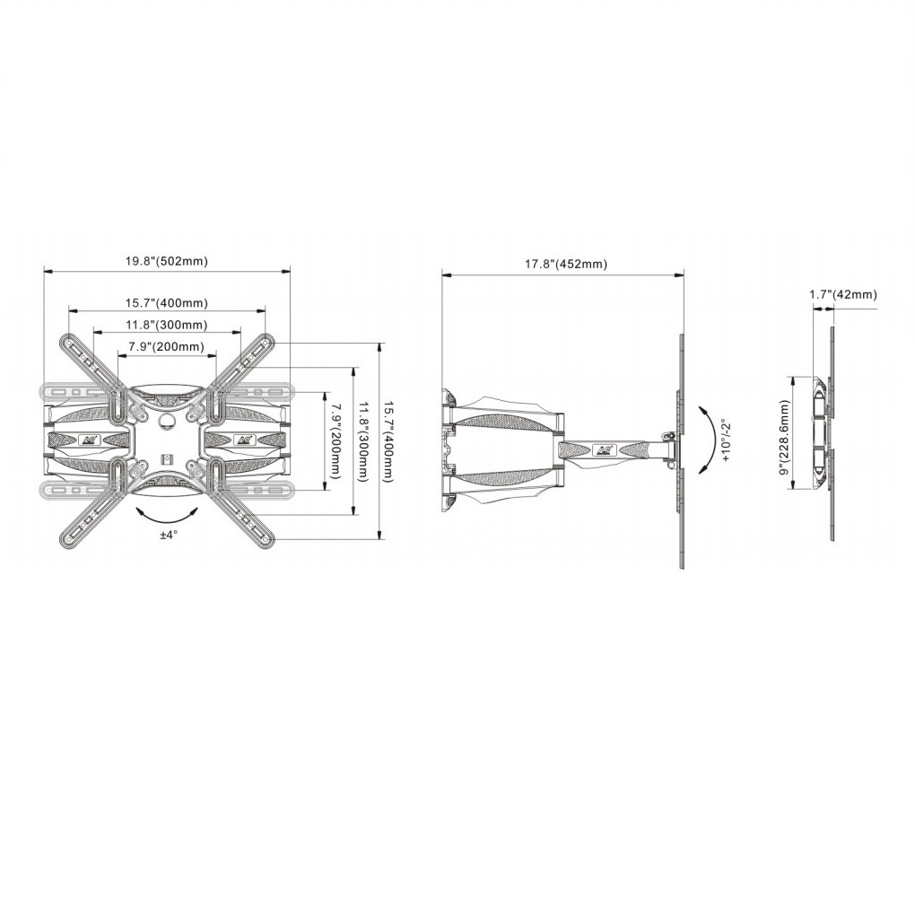 Giá treo tivi đa năng North Bayou P5 (32-60 Inch) - Hàng Chính Hãng