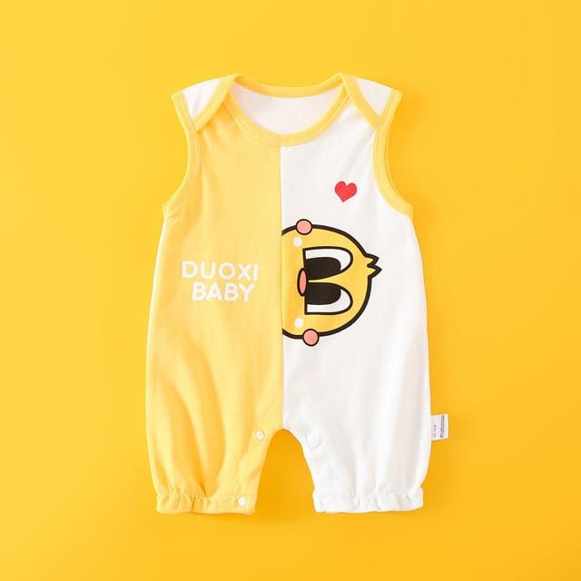 Body Sát Nách cho bé chất Cotton Mềm Mịn mẫu quần áo sơ sinh Bé Trai Bé Gái siêu dễ thương 0 đến 12 tháng