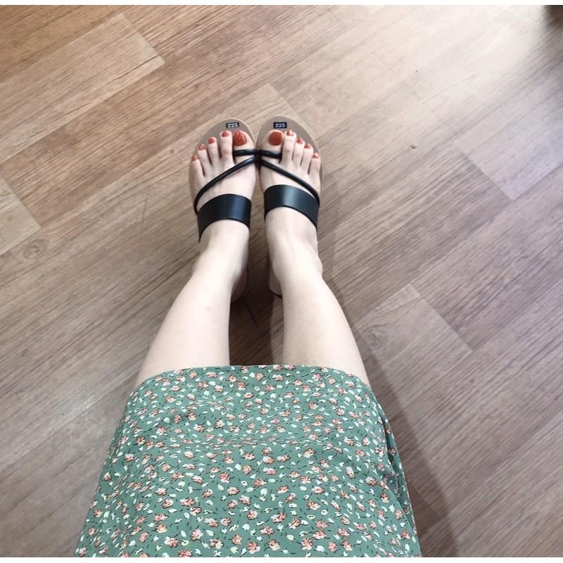 Dép xỏ ngón da lì mềm đế cực êm