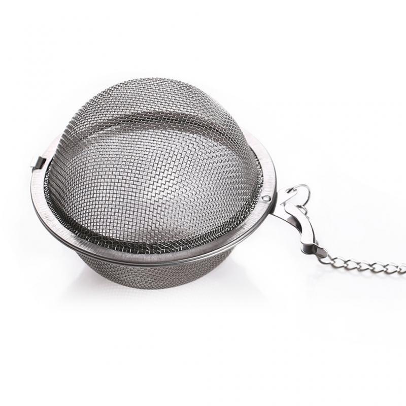 Tea Ball Strainer Stainless Steel Tea Infuser Sphere Locking Spice Mesh Infuser Tea Filter Strainers Seasoning Ball Kitchen Tool