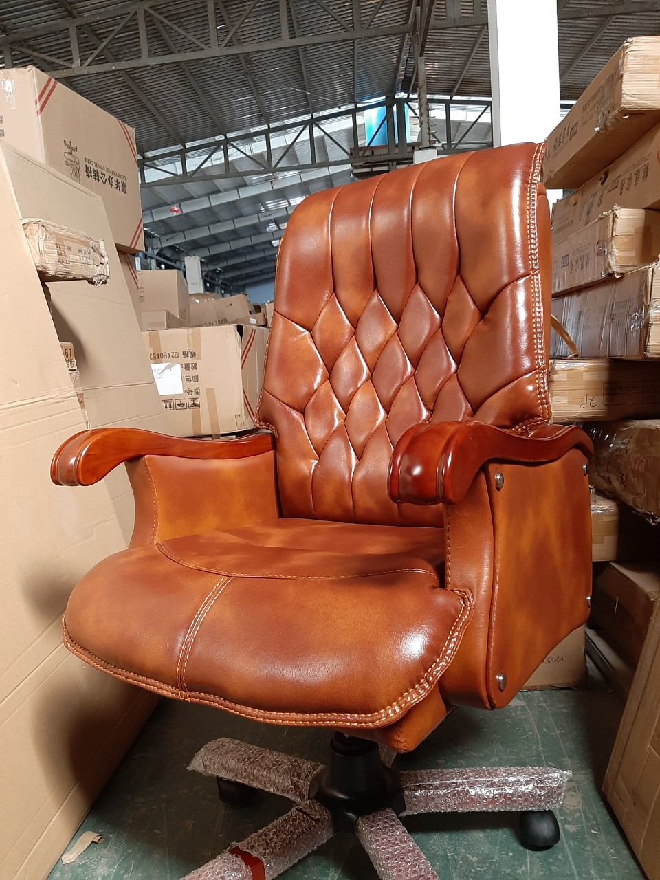 Ghế Giám Đốc Ngả Lưng Thư Giãn Cao Cấp Bọc Da Thuộc AMA-RC-12016