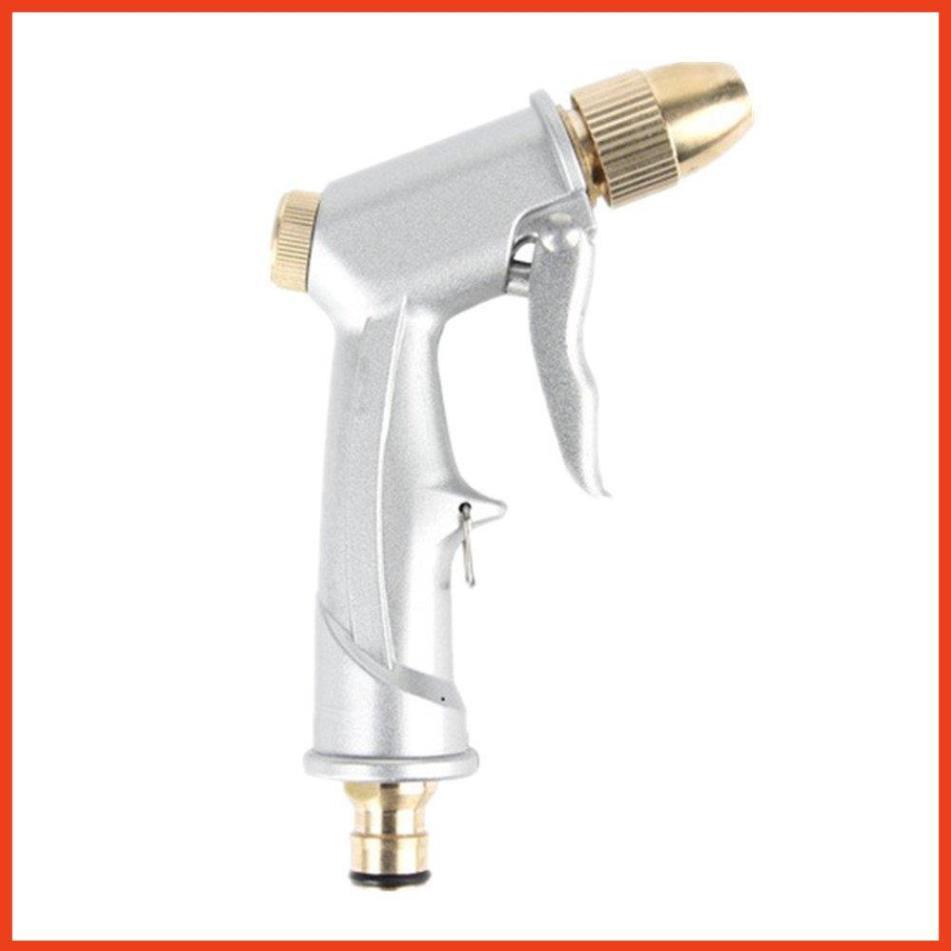 Bộ dây vòi xịt nước rửa xe, tưới cây . tăng áp 3 lần, loại 15m 206701 đầu đồng,cút đồng+ tặng mở chai