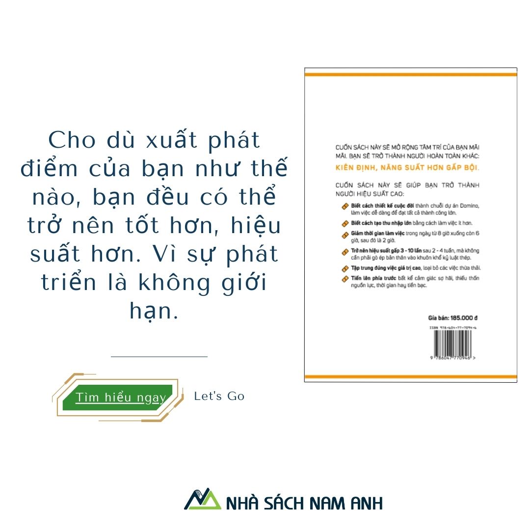 Sách - Người hiệu suất cao - Tác giả Khanh Nguyễn