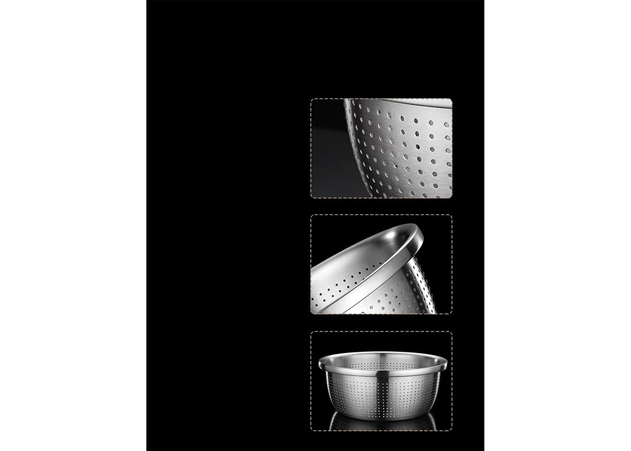 Rổ inox nhám 304 - 30cm